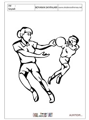 Hentbol boyama sayfaları